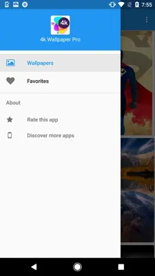 4k Wallpaper Pro android App screenshot 1